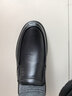 红蜻蜓男士真皮一脚蹬软底商务休闲皮鞋中年爸爸鞋男鞋 WTA33107 黑色44 实拍图