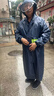 迈诺奇高亮长款连体反光雨衣成人一体全身安保户外工地防暴雨交通执勤雨披（性价比）牛津布雨披均码 实拍图