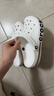 CROCS卡骆驰贝雅卡骆班洞洞鞋轻便耐磨拖鞋一脚蹬休闲鞋|205089 白/深蓝-126 37 /38(230mm) 实拍图