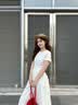 森马（Semir）连衣裙女夏高级感气质显瘦裙子2026白色修身a字长裙109326114004 实拍图
