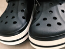 卡骆驰（CROCS）贝雅卡骆班洞洞鞋|205089 黑色/白色-066   37 /38(230mm)   实拍图