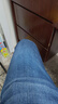 HLA海澜之家牛仔裤男三国演义直筒裤五袋款裤子男 牛仔蓝过渡色（深）5F M 170/80A(M)推荐61-65kg 实拍图