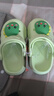 牧童儿童拖鞋夏男宝宝洞洞鞋软底女童卡通洗澡婴幼儿家居鞋奶龙绿160 实拍图