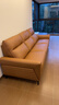 顾家家居（KUKA）智能零靠墙头层牛皮功能皮沙发电竞客厅小户型高脚6055C橙2.69m 实拍图