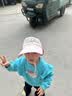 启拓者婴幼儿宝宝防晒帽遮阳帽子夏季透气网孔可拆卸护脖儿童太阳帽女孩 实拍图