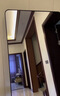 新艺鸿运（XINYIHONGYUN） 大镜子全身镜落地镜贴墙舞蹈镜家用穿衣镜服装店试衣镜立体镜 经典黑120*200【高清超白显瘦】 实拍图