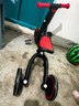 uonibaby品牌授权儿童三轮车脚踏车1-3-6岁宝宝儿童车遛娃神器平衡车手推 3C认证26款（波多尔红-推杆版）推杆联系客服补发 升级版 实拍图