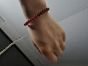 周大福中国风优雅大方红玉髓弹力绳手链手串送生日礼物 EOV119 实拍图