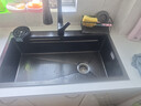 东鹏（DONGPENG）厨房水槽304不锈钢小米粒压纹厨房大单槽洗菜盆洗手盆DP6黑色8045 实拍图