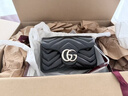 GUCCI古驰GG Marmont系列迷你肩背包[新款][礼物] 黑色 均码 实拍图
