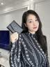 沙驰女包短款钱包卡包二合一2026新款钱夹证件零钱包高档真皮小钱包女 【黑色】礼盒精装/代写贺卡 实拍图