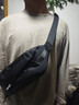 史莱辛格（Slazenger）胸包男士斜挎包休闲单肩包运动腰包挎包潮流骑行包大容量手机包 黑色【可容纳7.9寸ipad mini】 实拍图
