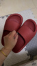 朴西香蕉船凉拖鞋女士浴室不易滑居家室内四季情侣拖鞋男 红色 37-38 实拍图