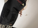 光多拉防水围裙厨房防油污家用做饭无袖工作服男士女士通用家务清洁黑色 实拍图