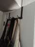 京东京造 space 太空铝门后挂钩6钩免打孔门上衣架门框衣服卧室收纳置物架 实拍图
