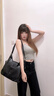 CharisKitty小c&k托特包包女包2026夏季新款单肩包轻奢斜挎包母亲节生日礼物 Black黑色【广州总仓发货-代写贺卡】 实拍图