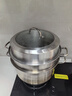 炊大皇304不锈钢三层蒸锅家用复合底汤锅蒸馒头包子可视可立高拱盖34cm 实拍图