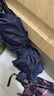 天堂 双人雨伞三折 雨伞加大加固三折晴雨伞全钢十骨大伞 岩石蓝 实拍图