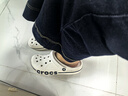卡骆驰（CROCS）贝雅卡骆班洞洞鞋|205089 白/深蓝-126   39 (240mm)   实拍图