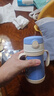 膳魔师（THERMOS）儿童吸管保温杯小黄鸭超轻316L不锈钢把手幼儿园宝学生杯上学TCKC 实拍图