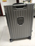 花瞳行李箱28寸大容量箱拉杆箱【明次日达】登机箱旅行箱密码箱皮箱子 深灰色【USB+杯架+干湿分离】 24英寸 【适合3-5天中途旅行】 实拍图