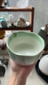 蓬茗茶筅抹茶碗套装宋代点茶器具日式百本立打抹茶茶碗茶拔工具竹刷子 绿花口抹茶碗带嘴5件套+纸盒 实拍图