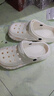 俞兆林（YUZHAOLIN）洞洞鞋男女EVA沙滩鞋凉拖鞋轻盈外穿拖鞋 YG519 白色 38-39 实拍图