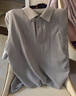 拇指白小T【冰玉POLO衫】凉感男士短袖26春夏新品商务休闲 淡银灰 XL 实拍图