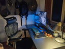 傲风A4Pro电竞桌实木电动升降电脑桌办公书桌子黑色1..6*0.7m 实拍图