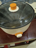 荣事达（Royalstar）电煮锅多功能蒸煮煎炒一体电热锅宿舍学生煮面锅家用电火锅一锅多用途电炒锅炒菜不粘锅插电小电锅 多功能电煮锅【带蒸笼】送8礼 特厚款26cm（适合3-4人） 实拍图