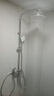 法恩莎（FAENZA）三功能旋钮淋浴套装顶喷手持可升降易洁硅胶花洒【银】F2M8842CP 实拍图
