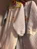班杰威尔婴儿衣服春秋季夹棉连体衣宝宝保暖哈衣爬服 保暖蓝熊2件套 90码 实拍图