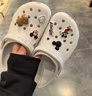 卡骆驰（CROCS）檀健次同款经典洞洞鞋轻便百搭女沙滩鞋包头拖鞋男鞋|10001 白色-100(含智必星) 39 (240mm) 实拍图