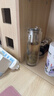万象（WANXIANG）双层玻璃杯V49RL商务办公钛银色礼盒装带滤网泡茶杯情侣便携水杯 实拍图