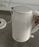 美的（Midea）电热水壶家用烧水壶泡茶0涂层食品级304不锈钢自动断电双层防烫全钢无缝1.5L大容量 MK-HJ1566 实拍图