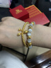 中国黄金（CHINA GOLD）黄金手链女士足金两世欢手串古法金手饰节日生日礼物送老婆送女友 【今/次日达】两世欢手链 约4.6g【国金礼盒】 实拍图