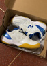 尤尼克斯（YONEX）羽毛球鞋yy基础款舒适亲子款青少年SHB101JRCR白/蓝36码 实拍图