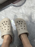 卡骆驰（CROCS）贝雅洞洞鞋男鞋女鞋轻便耐磨一脚蹬拖鞋休闲鞋百搭花园鞋|10126 卵石色-2V3 36 /37(220mm) 实拍图