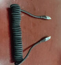 ROCK双头typec数据线车载充电线弹簧伸缩PD60W适用苹果iPhone17promax/16/15手机华为荣耀Carplay 实拍图