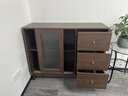 森登餐边柜一体靠墙现代简约储物柜客厅茶水柜厨房推拉碗柜北欧 120*40*96 实拍图
