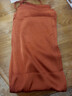 啄木鸟100%抗皱提花真丝阔腿裤断码撤柜桑蚕丝女夏新款直筒长裤子女 橘色 100抗皱免打理*专柜品质 2XL 120-140 实拍图