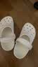 卡骆驰（CROCS）洞洞鞋贝雅女鞋夏季新款凉鞋拖鞋情侣凉拖鞋沙滩鞋男士 10126-100/白色（建议拍小一码） 36-37 (220mm) M4W6 实拍图