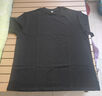 重磅纯棉短袖t恤男高档纯色印花休闲基础款内搭半袖打底衫 黑色 4XL  185-200斤 实拍图