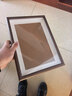 金隆兴A4相框摆台北欧风挂画墙面照片墙结婚照宝宝照片相框A4胡桃色 实拍图