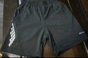 川崎KAWASAKI羽毛球服 男女中性款休闲运动短裤子运动裤透气排汗黑色YMB-181 S 实拍图