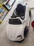 米蚁（MiYi）【1.15米加长版】儿童电动车四轮汽车可坐人遥控小孩宝宝玩具童车 双驱白+大电瓶+手机遥控+软皮座 实拍图