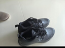 特步运动鞋男鞋跑鞋春夏季皮面防水轻便减震健身休闲慢跑步鞋子男黑色 实拍图
