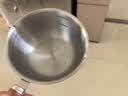 热油小锅泼油锅加厚不锈钢木柄防烫带刻度双倒流口不挂油无涂层 【木柄】500ml 实拍图