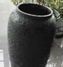 景德镇陶瓷花瓶摆件客厅插花落地高级感种花盆大复古陶罐水养中式 青铜锈蓝中号(可水培) 实拍图