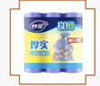 妙洁平口垃圾袋蓝色50*60cm60只单面0.9丝点断式大号新老包装随机发货 实拍图